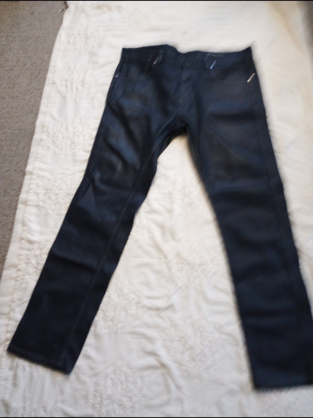 VOI Jeans Dark Wash Black Slim Borris Jeans 36 X 32
